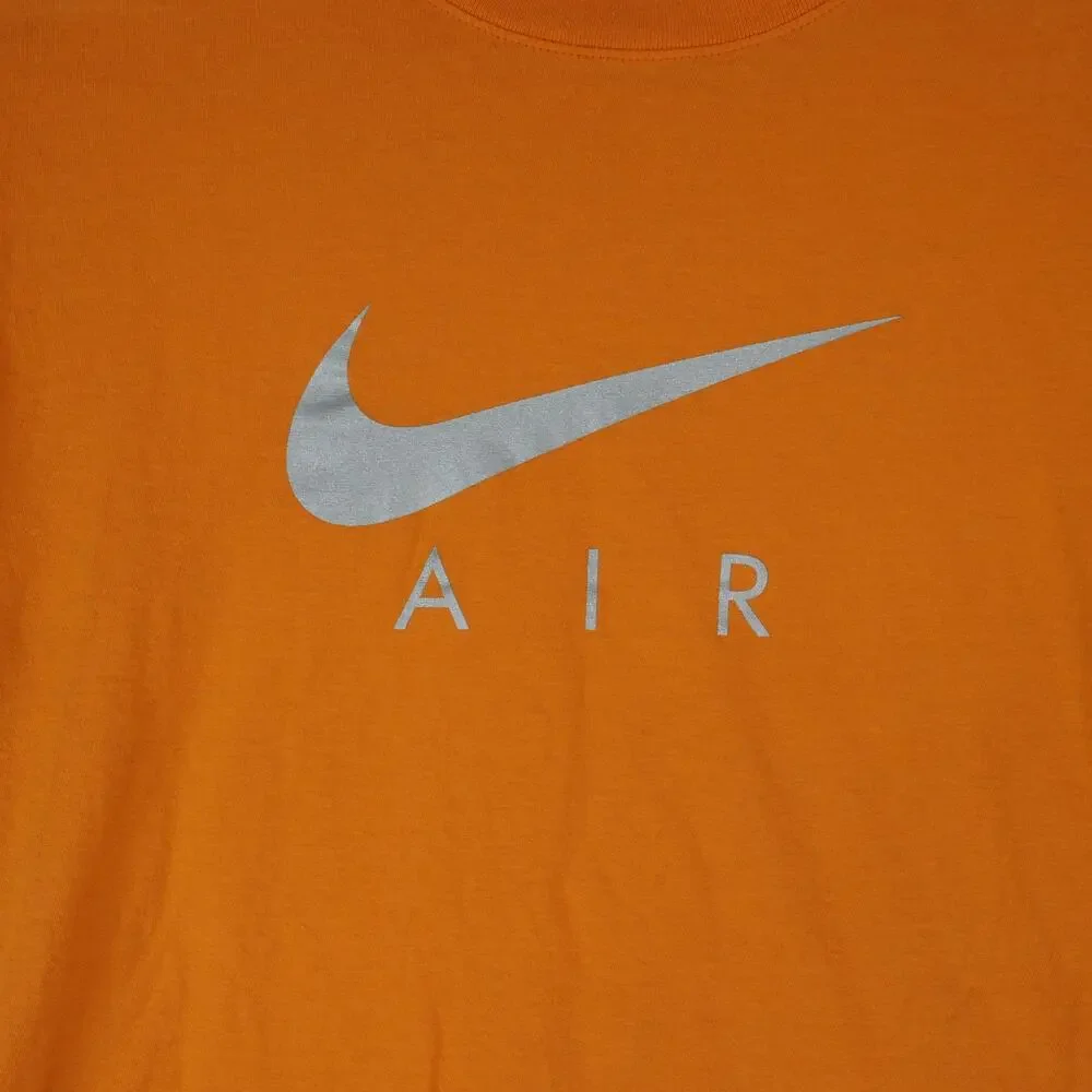 The Nike Tee Mens Medium Orange‎ Center Swoosh Air Short Sleeve T-Shirt